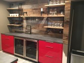 Winter Park, Red Acrylic High Gloss Wet Bar 01            